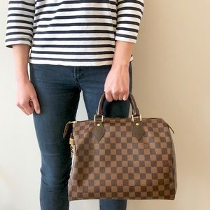 Like-New Louis Vuitton Speedy 30 Damier Ebene